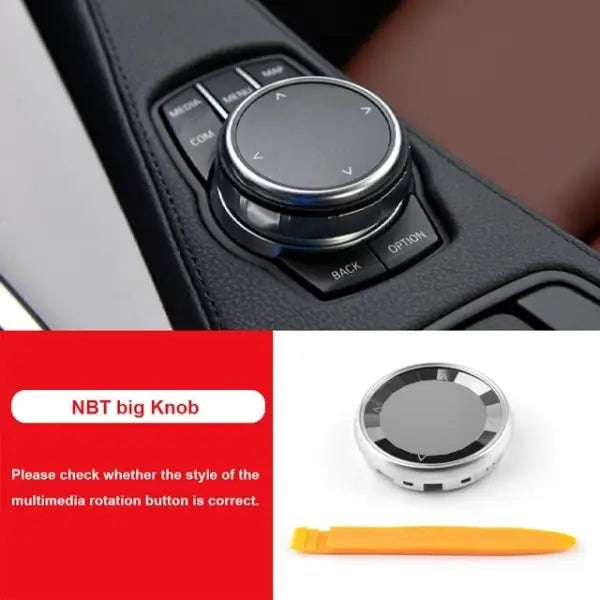 CAR CRAFT Crystal Gear Knob Scroller Button Compatible with BMW 1 Series 2 Series 3 Series 5 Series 6 Series 7 Series X1 X3 X4 X5 X6 X7 Z4 Nbt Big Style Scroller - CAR CRAFT INDIA