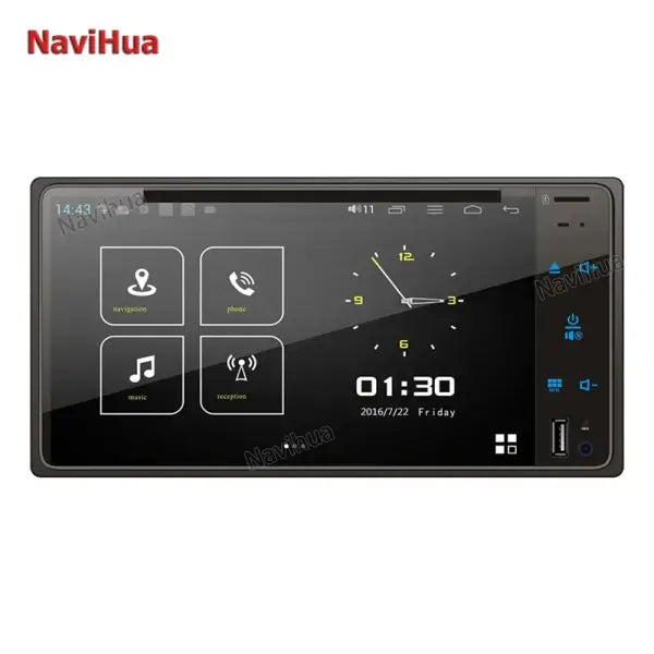 Custom Android Universal Touch Screen GPS Radio Stereo 6.95 Inch Car Video 2 Din Car DVD Player