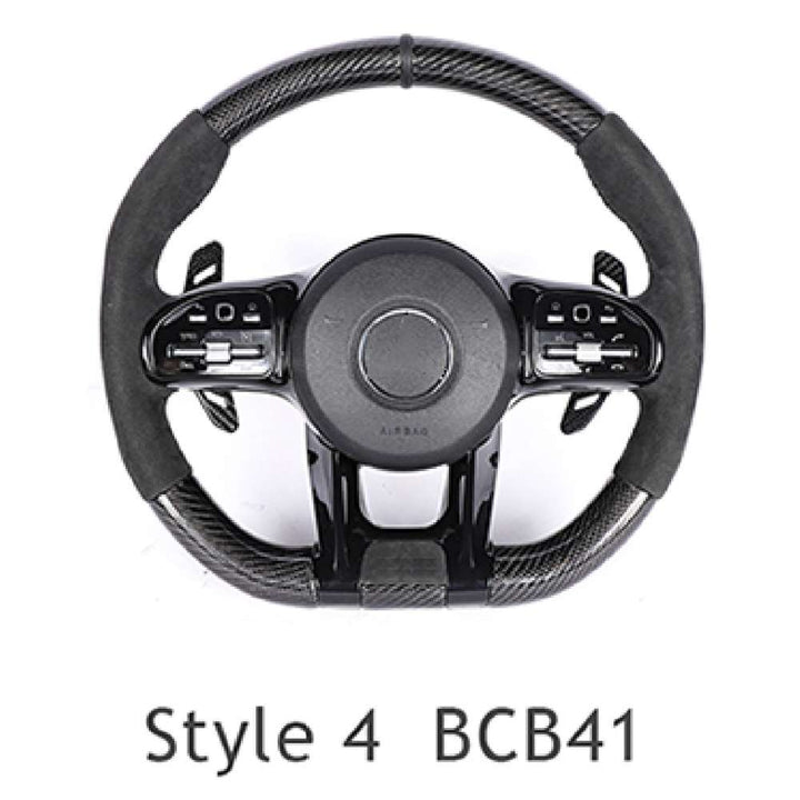 Car Craft Compatible With Mercedes A B C E S G V M Class Ml Gl Gla Glb Glc Gle Gls Slk G55 G63 G Wagon Eqs Upgraded Custom Amg Brabus Maybach Full Steering Wheel Style 4 Bcb41 CC-8133 - CAR CRAFT INDIA