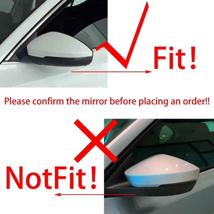 Car Craft Side Mirror Cover Compatible With Skoda Octavia 2021 Side Mirror Cover Aerodynamic Carbon Fiber Look Octavia Mirror Cover 21 Carbon Fiber A - CAR CRAFT INDIA