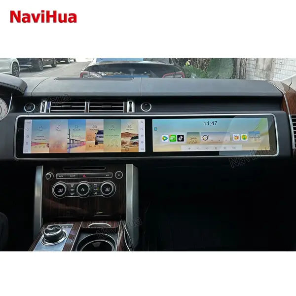 Dual Screen Android Car Radio Carplay Stereo Autoradio for Range Rover Sport L494 Vogue L405 4G WIFI OEM GPS BT 5.0 IPS