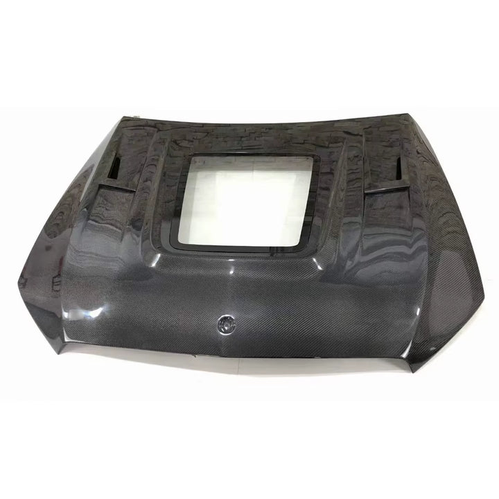 W213 E200 E300 E43 Clear Glass Carbon Fiber Hood for E-Class W213 2017-2020