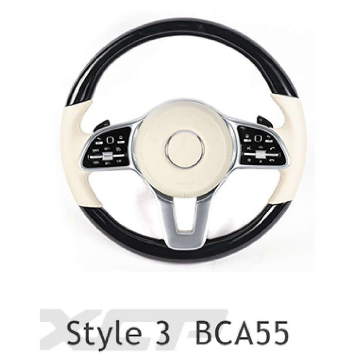 Car Craft Compatible With Mercedes A B C E S G V M Class Ml Gl Gla Glb Glc Gle Gls Slk G55 G63 G Wagon Eqs Upgraded Custom Amg Brabus Maybach Full Steering Wheel Style 3bca55 CC-8153 - CAR CRAFT INDIA