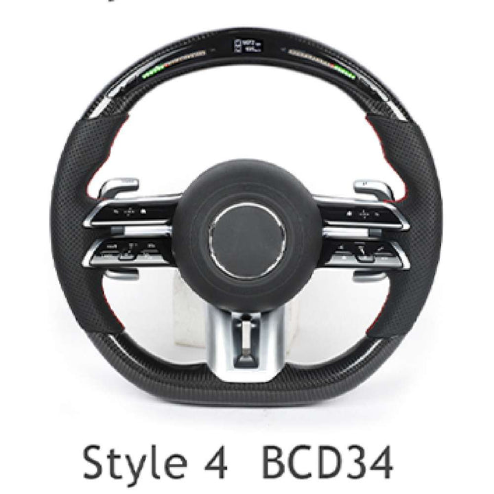 Car Craft Compatible With Mercedes A B C E S G V M Class Ml Gl Gla Glb Glc Gle Gls Slk G55 G63 G Wagon Eqs Upgraded Custom Amg Brabus Maybach Full Steering Wheel Style 4 Bcd34 CC-8142 - CAR CRAFT INDIA