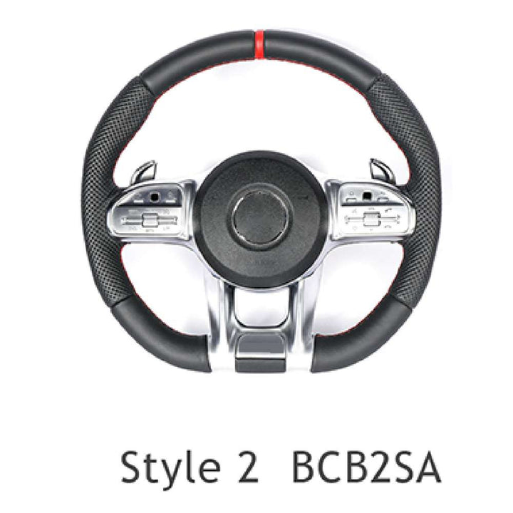 Car Craft Compatible With Mercedes A B C E S G V M Class Ml Gl Gla Glb Glc Gle Gls Slk G55 G63 G Wagon Eqs Upgraded Custom Amg Brabus Maybach Full Steering Wheel Style 2bcb2sa CC-8120 - CAR CRAFT INDIA