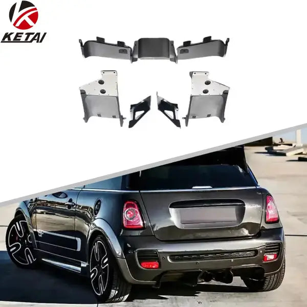 GP Style Body Kit Rear Diffuser Lip Car Bumper for JCW Rear Bumper  R56/R57/R58 2007-2013