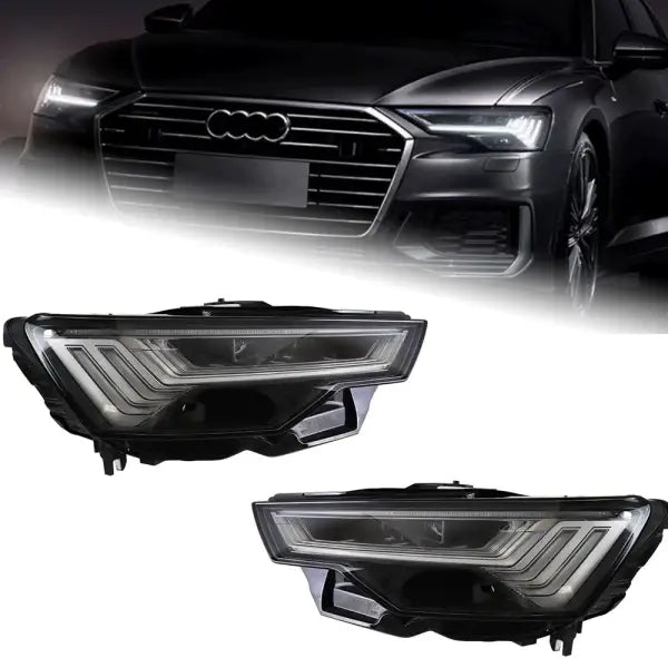 Car Head Lamp for Audi A6 Headlights 2019-2023 A6 C8 Design LED Headlight DRL Dynamic Singal High Low Beam