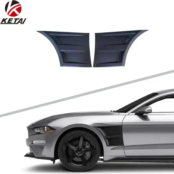 High Quality 3D-Type Style PP Car Modified Body Parts Fender Vents for Mustang 2015-2021