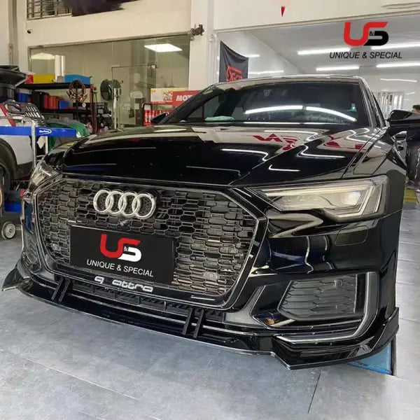 High Quality Anti-Collision Front Lip for Audi A6 A6L 2020 2021 under Guard Plate