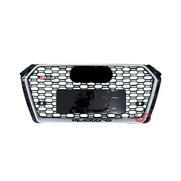 High Quality Front Bumper Grille for 2017-2019 Audi A4 Modified to RS4 Grille Honeycomb Mesh ABS Material RS4 Grill