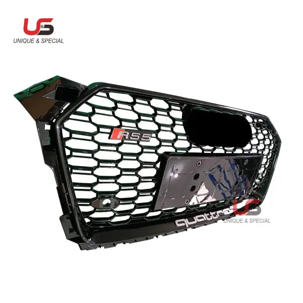 High Quality Front Bumper Grille for 2017-2019 Audi A5 Modified to RS5 Grille Honeycomb Mesh ABS Material Rs5Grill RS5 Bumper