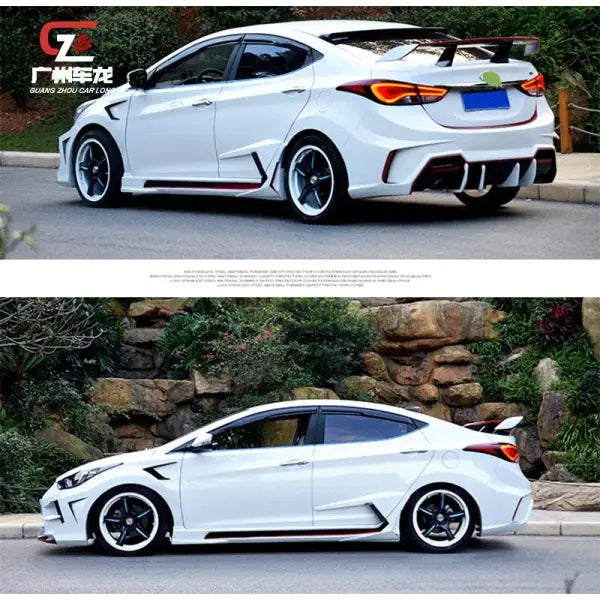 Factory Direct Ex Style Car Bumpers Front Bumper Rear Side Skirts for Hyundai Elantra 2011-2015 Auto Part Accessory