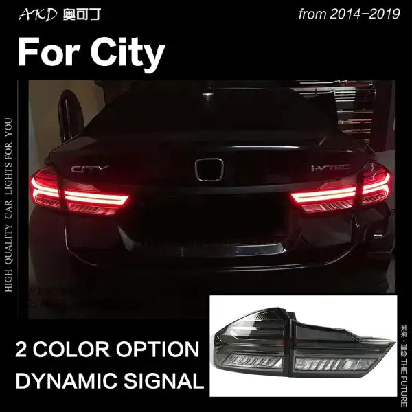 Honda City Tail Light 2014-2019 City LED Tail Lamp LED DRL Dynamic Signal Brake Reverse