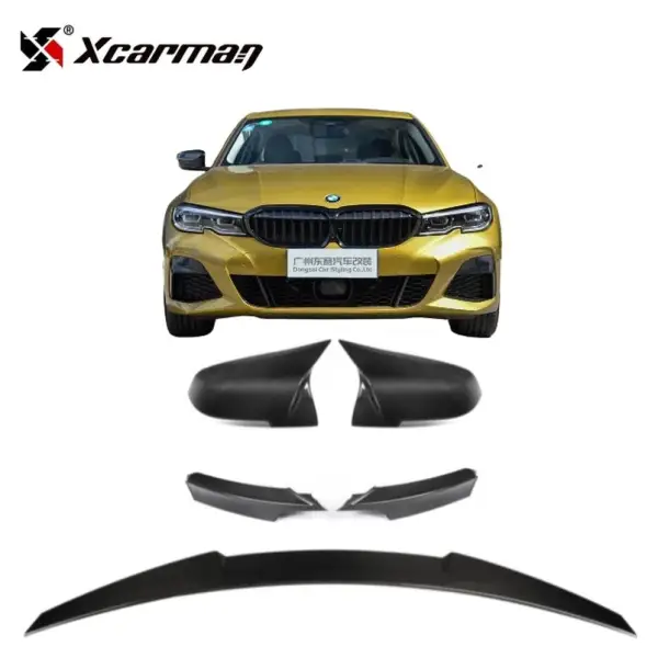 Hot Selling Dry Carbon Fiber Body Kit for BMW F30 Spoiler and Mirror Caps Year 2006-2014