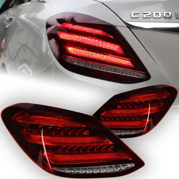 Car Lights for Benz W205 LED Tail Light 2014-2020 C180 C200 C260 C300 Rear Lamp DRL Dynamic Signal Automotive