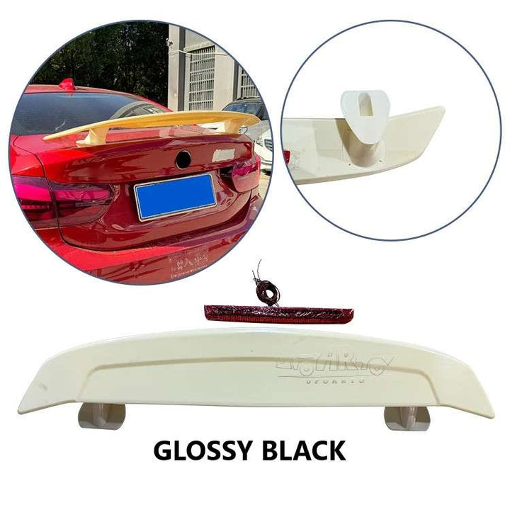 Car Craft Compatible With Bmw Mercedes Audi Jaguar Porsche Bentley Jaguar Toyota Lexus Mini Land Rover Skoda Volkswagen Kia Ford Hyundai Honda Tata Godzilla Universal Spoiler Ar-universal-019 Glossy Black - CAR CRAFT INDIA