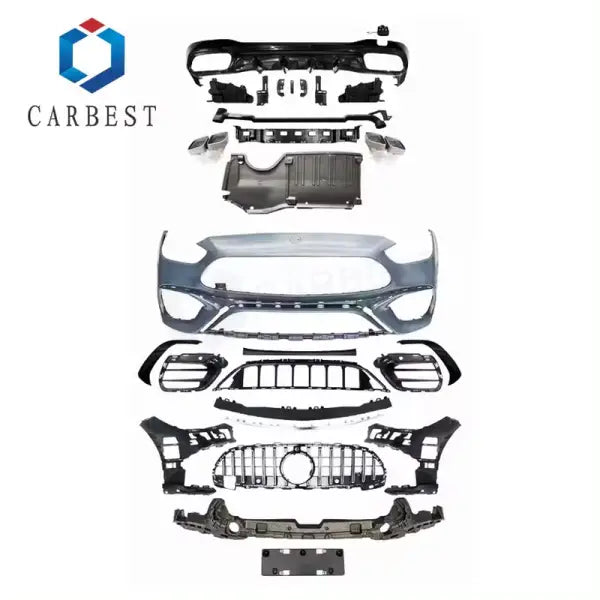 2023 Hot Sale Car Body Accseeory Upgrade Car Bumper W206 Body Kit for Mercedes Benz C Class 2022 to C63 AMG