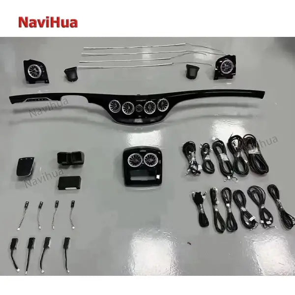 Navihua Car Interior Turbine Air Vent Atmosphere LED Decorative Ambient Light for Mercedes Benz S Series W221 Upgraded to W222
