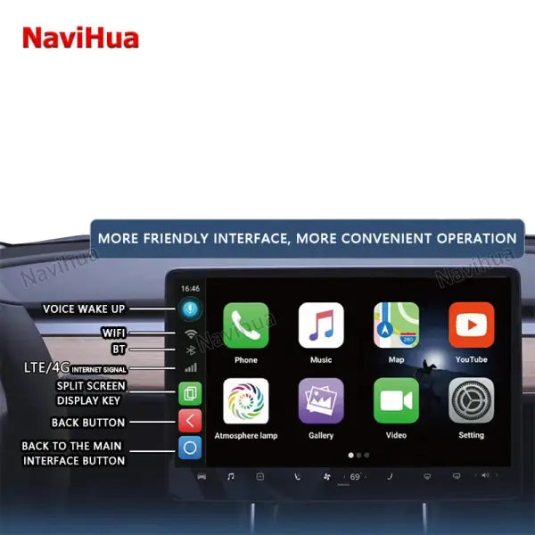 New Technical Multifunction Car Android10 Carplay AI Box Adapter Universal Auto Electronics GPS Navigation Plug and Play