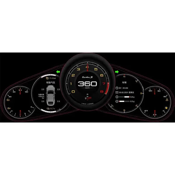New Upgrade 12.3 Inch LCD Digital Cluster Instrument for Porsche Cayenne 2011-2016 Speedometer Dashboard Autoradio
