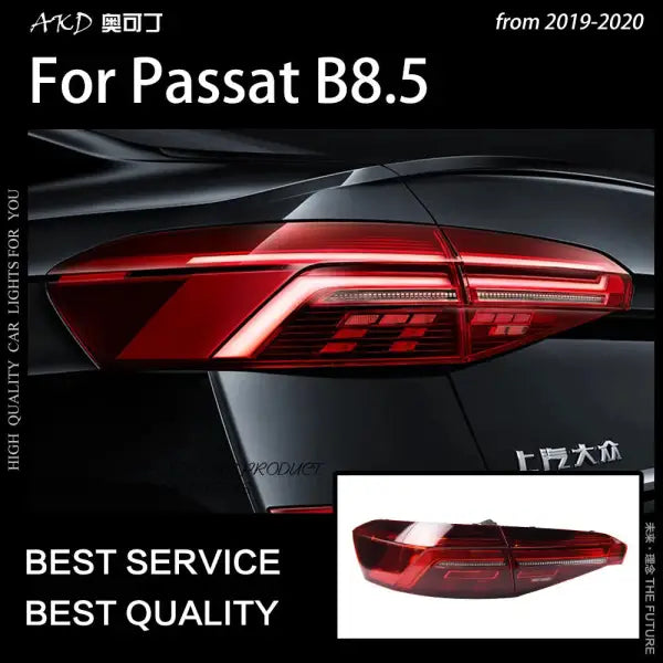Passat B9 Tail Lamp 2019-2020 New Passat B8.5 US Version LED Tali Light DRL Dynamic Signal Rear Lamp