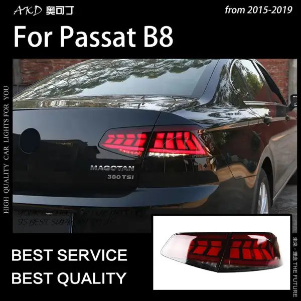 Passat B8 Tail Light 2015-2019 Passat Europe LED Tail Lamp LED DRL Dynami Signal Brake Reverse