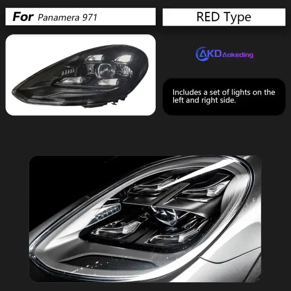 Porsche Panamera 971 Headlights 2017-2023 971 LED Headlight Projector Lens DRL Head Lamp