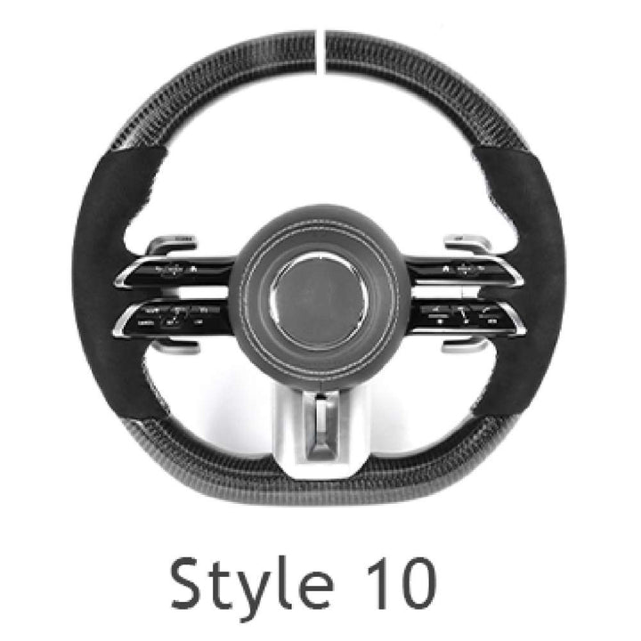 Car Craft Compatible With Mercedes A B C E S G V M Class Ml Gl Gla Glb Glc Gle Gls Slk G55 G63 G Wagon Eqs Upgraded Custom Amg Brabus Maybach Full Steering Wheel Style 10 CC-8148 - CAR CRAFT INDIA