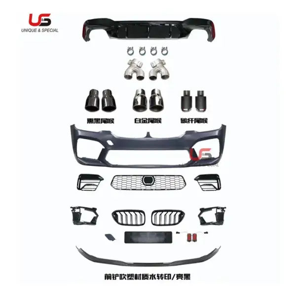 Hot Sales Body Kit for BMW 5 Series G30 Modified to 2021 M5 Front Bumper with Grille Mesh