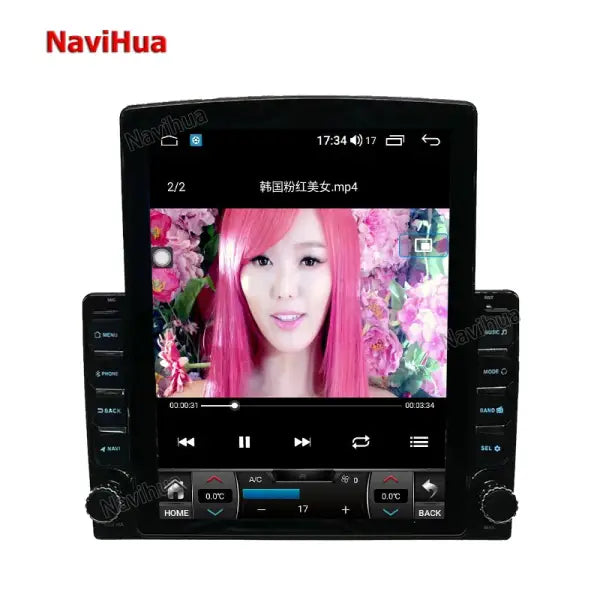 Universal 2 Din Vertical Screen Car Stereo Android GPS Navigation Car DVD Player Autoradio with IPS Screen Tesla Style