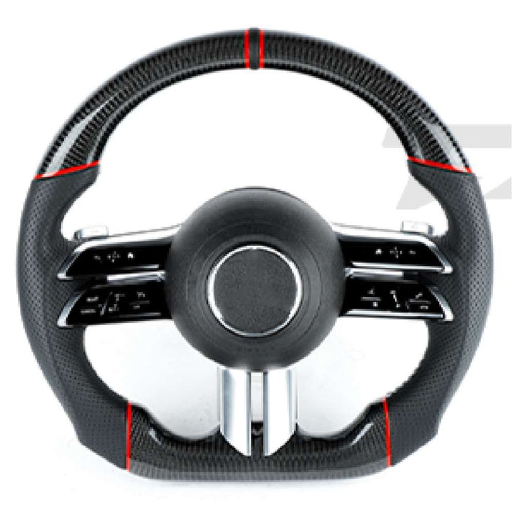 Car Craft Compatible With Mercedes A B C E S G V M Class Ml Gl Gla Glb Glc Gle Gls Slk G55 G63 G Wagon Eqs Upgraded Custom Amg Brabus Maybach Full Steering Wheel Style 11 CC-8149 - CAR CRAFT INDIA