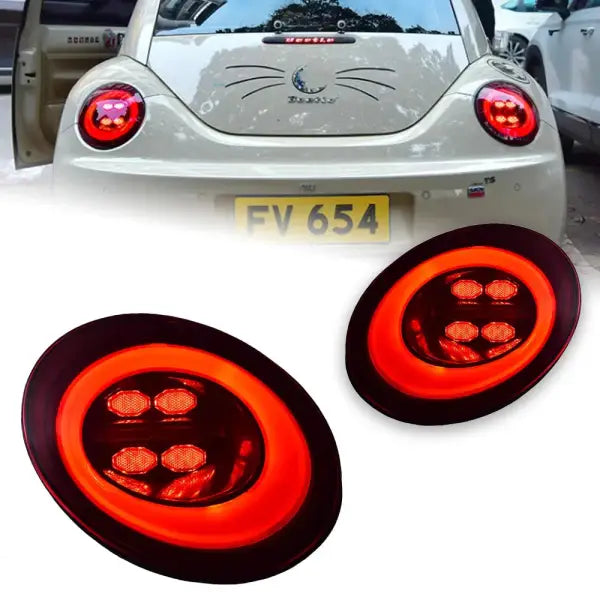VW Beetle Tail Lights 2006-2012 Beetle LED Tail Light DRL Rear Lamp Turn Signal Reverse Brake
