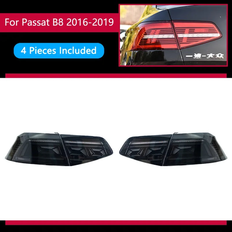 VW Passat B8 Tail Light 2015-2019 Magotan LED Tail Lamp LED DRL Dynami Signal Brake Reverse