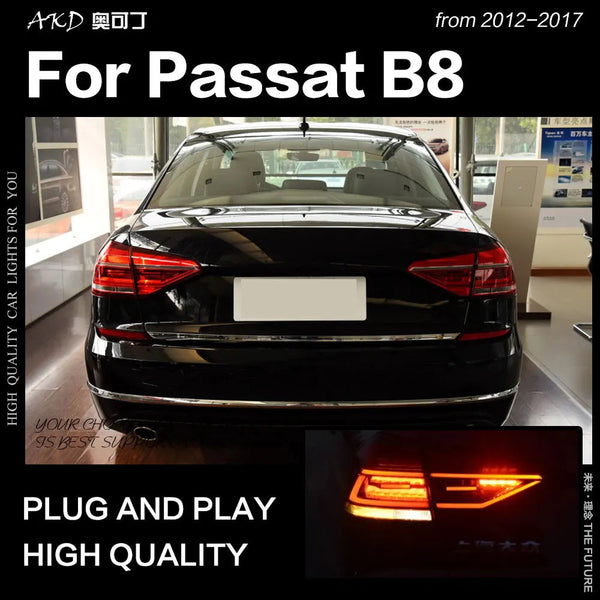 VW Passat B8 Tail Light 2017-2018 US Version LED Tail Lamp DRL Halogen Signal Brake Reverse