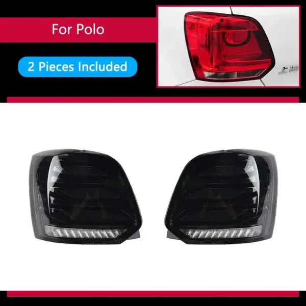 VW Polo LED Tail Light 2011-2018 Polo Rear Fog Brake Turn Signal
