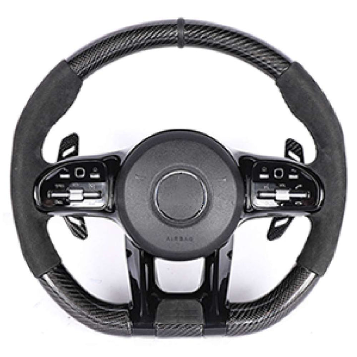 Car Craft Compatible With Mercedes A B C E S G V M Class Ml Gl Gla Glb Glc Gle Gls Slk G55 G63 G Wagon Eqs Upgraded Custom Amg Brabus Maybach Full Steering Wheel Style 4 Bcb41 CC-8133 - CAR CRAFT INDIA