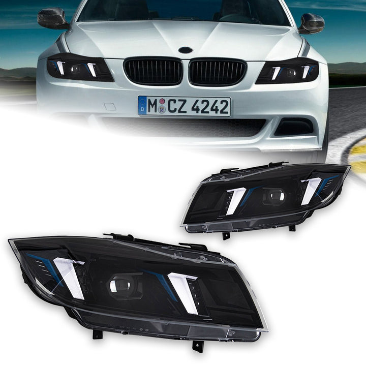 Head Lamp for BMW E90 LED Headlight 2005-2012 Headlights 320i 325i 318i DRL Turn Signal High Beam Angel Eye Projector Lens