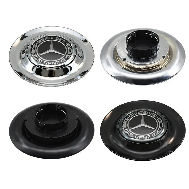 Car Craft Compatible With Mercedes A B C E S Class Ml Gl Gle Gls Cla Gla Glc Slk Maybach Amg Suspended Alloy Mag Wheel Rim Cap Rotating Hub Cover Assembly 18CM