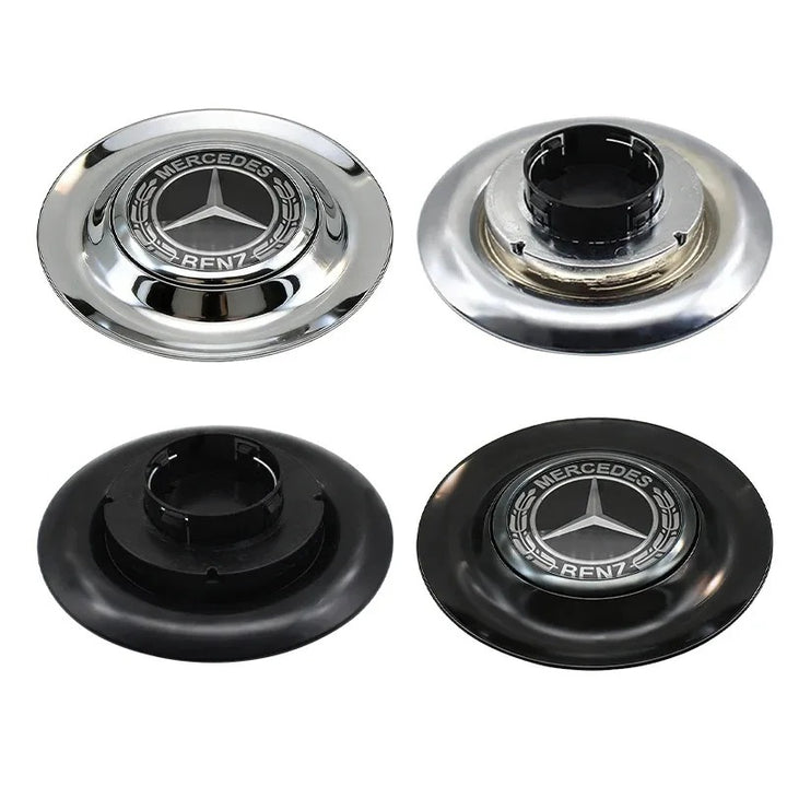 Car Craft Compatible With Mercedes A B C E S Class Ml Gl Gle Gls Cla Gla Glc Slk Maybach Amg Suspended Alloy Mag Wheel Rim Cap Rotating Hub Cover Assembly 18CM