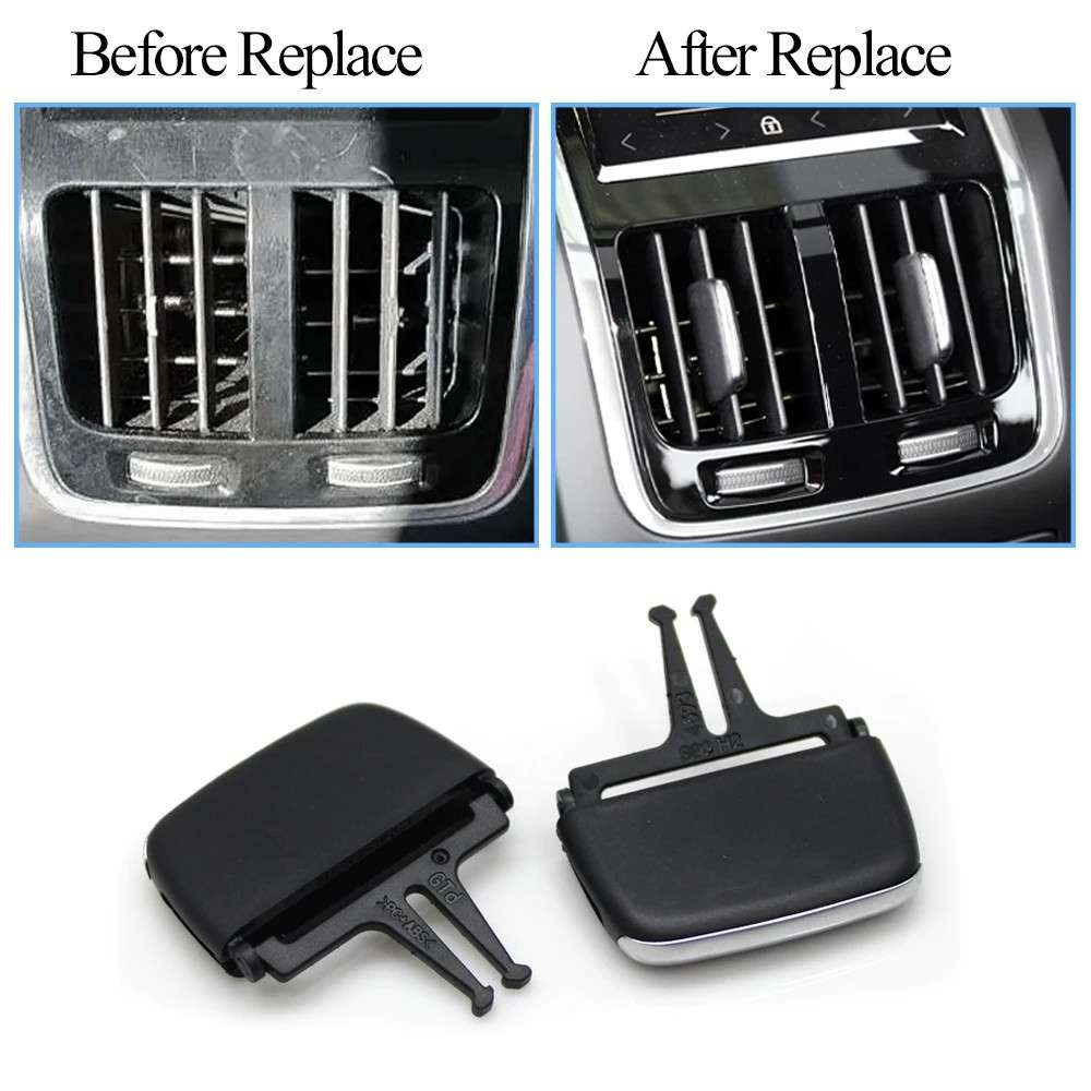 Car Craft Compatible With Volvo S90 S90l 2015-2026 Car Rear Air Conditioning Ac Vent Grille Outlet Slider Tab Clip Repair Kit Rear Left A 39844538 L CC-8112 - CAR CRAFT INDIA
