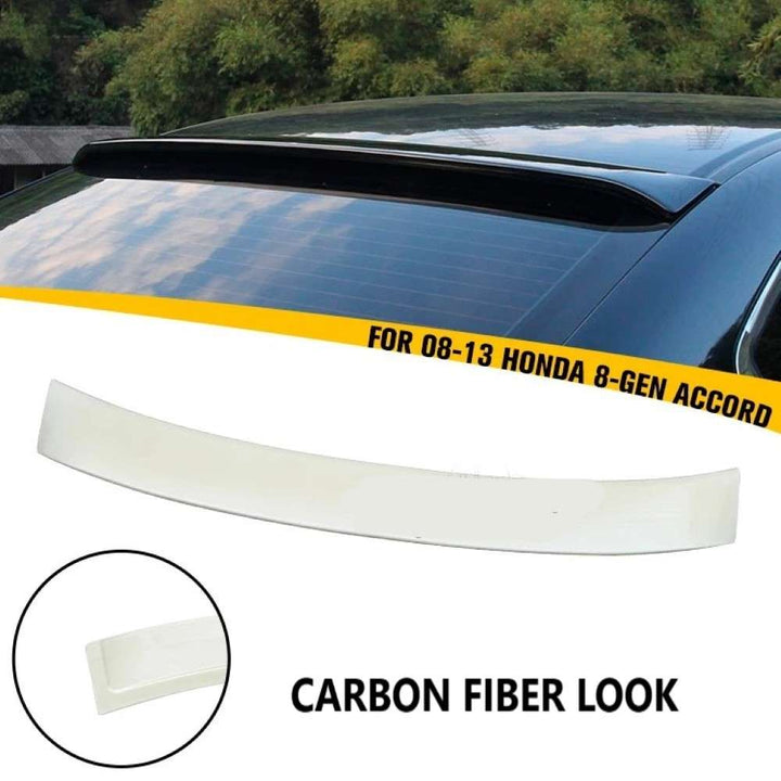 Car Craft Compatible With Honda Accord 2008-2013 Rear Trunk Wing Boot Roof Spoiler Lip Splitter Skirt Ar-honda-040 Cf Carbon Fiber Look
