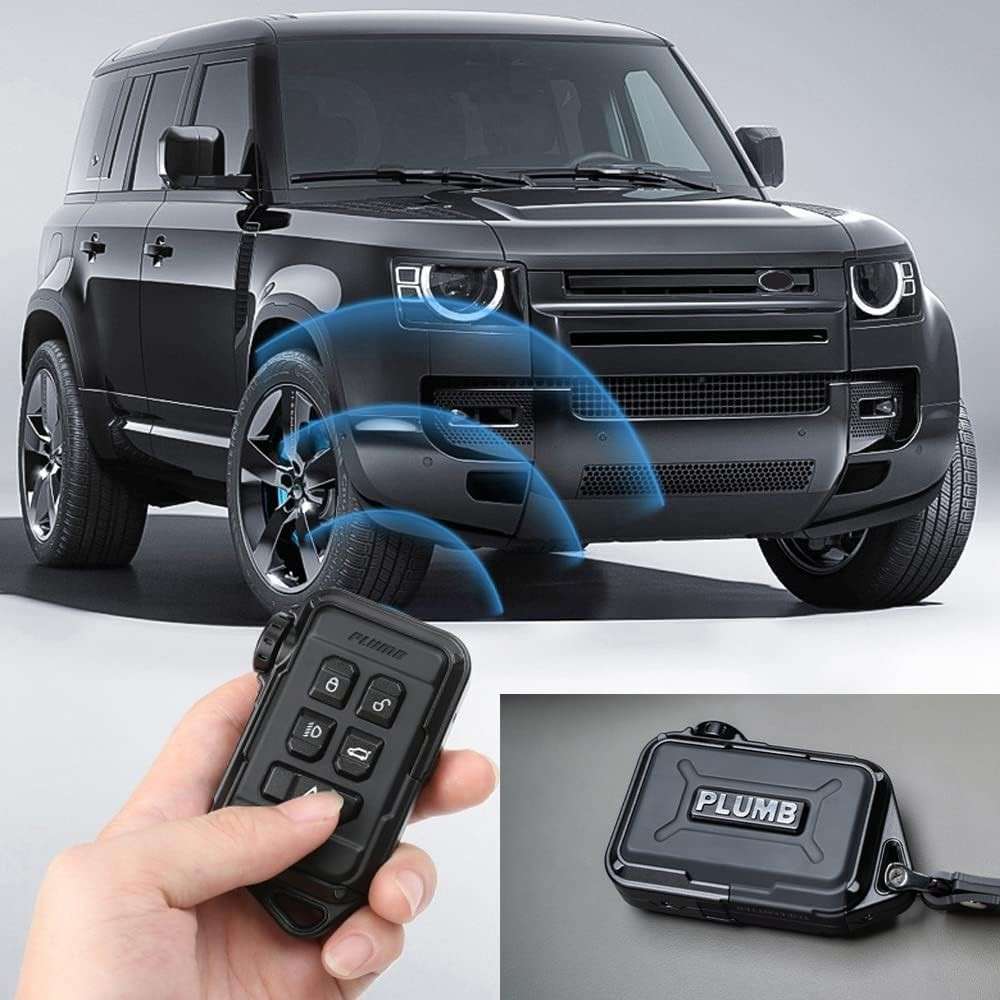 Car Craft Compatible With Range Land Rover Defender 2020-2025 Plumb M-one All Black Aluminum Magnesium Alloy Key Chain Key Case Cover Plumb-001 - CAR CRAFT INDIA