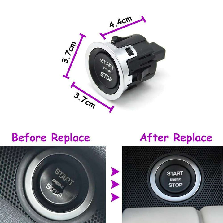 Car Craft Compatible With Land Range Rover Evoque 12-18 Discovery Sport 15-19 Velar 17-19 Discovery 17-19 Sport 14-19 Vogue 13-19 Car Engine Ignition Start Stop Switch Assembly Lr094038 Black - CAR CRAFT INDIA