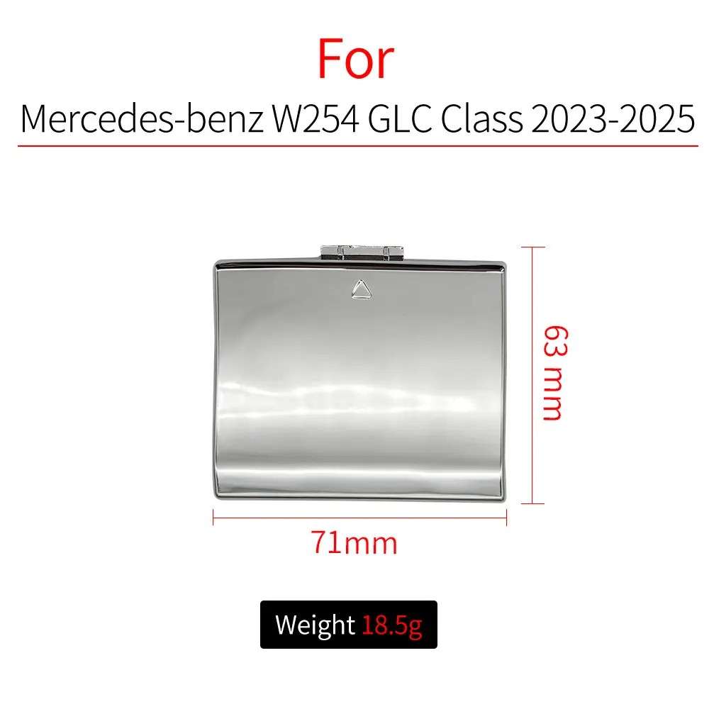 Car Craft Compatible With Mercedes Benz Glc W254 2022-2024 Rear Bumper Tow Hook Towing Tochan Trailer Cover 2548857800 Chrome CC-8091 - CAR CRAFT INDIA