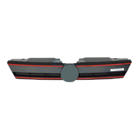 Car Craft Compatible With Vw Volkswagen Jetta Mk6 2012-2014 Upgrade Facelift Convert To R Line Style Front Bumper Show Grill Red