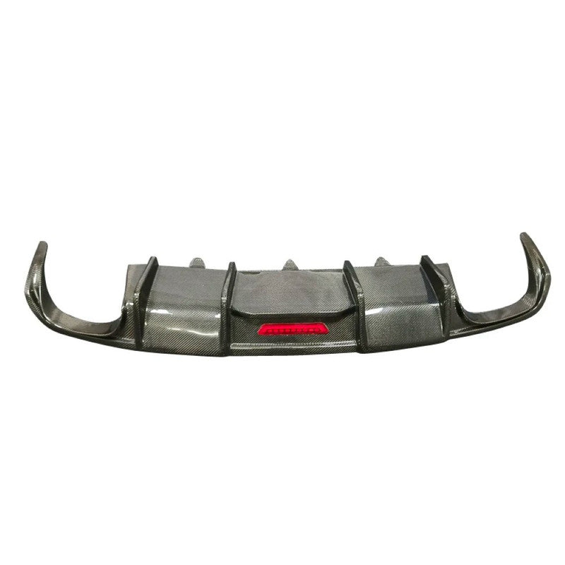 Car Craft Compatible With Audi A6 C6 2012-2015 Rear Bumper Lip Diffuser Skirts Real Carbon Fiber Non-sline Car CC- - CAR CRAFT INDIA