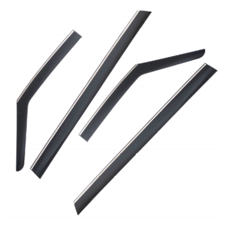 Car Craft Compatible With Toyota Alphard 2023+ Rain Shine Side Window Wind Deflectors Rain Sun Guard Door Visor Doorvisor Deflector Visor Shades Ventvisor Strip CC-7750 - CAR CRAFT INDIA