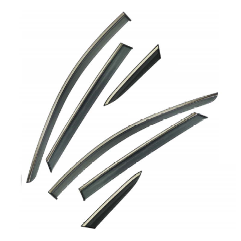 Car Craft Compatible With Byd Atto 2022+ Rain Shine Side Window Wind Deflectors Rain Sun Guard Door Visor Doorvisor Deflector Visor Shades Ventvisor Strip CC-7642 - CAR CRAFT INDIA