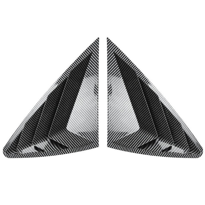 Car Craft Compatible With Mercedes Benz Glc Coupe C254 W254 2024+ Car Rear Window Louvers Sticker Rear Triangle Window Shade Spoiler Trim Accessories Zst-1056 Carbon Fiber Look
