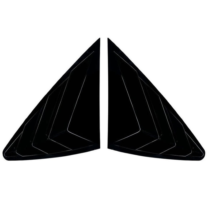 Car Craft Compatible With Mercedes Benz Glc Coupe C254 W254 2024+ Car Rear Window Louvers Sticker Rear Triangle Window Shade Spoiler Trim Accessories Zst-1056 Glossy Black